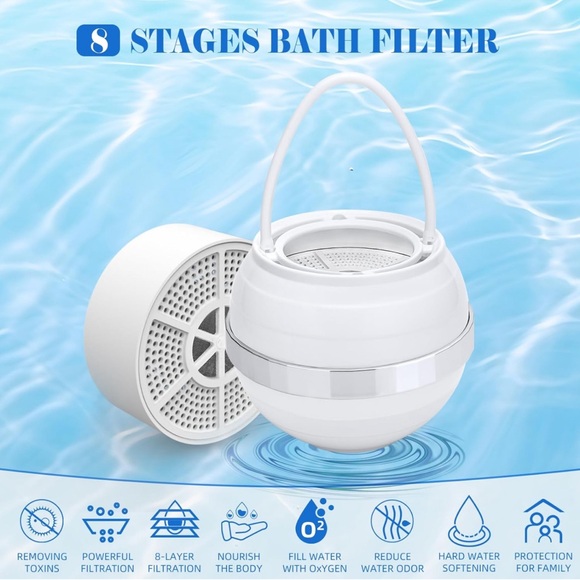 Bath Ball Filter-Bathtub Water Filter Removes Hundreds of Contaminant for Softer - Picture 1 of 10